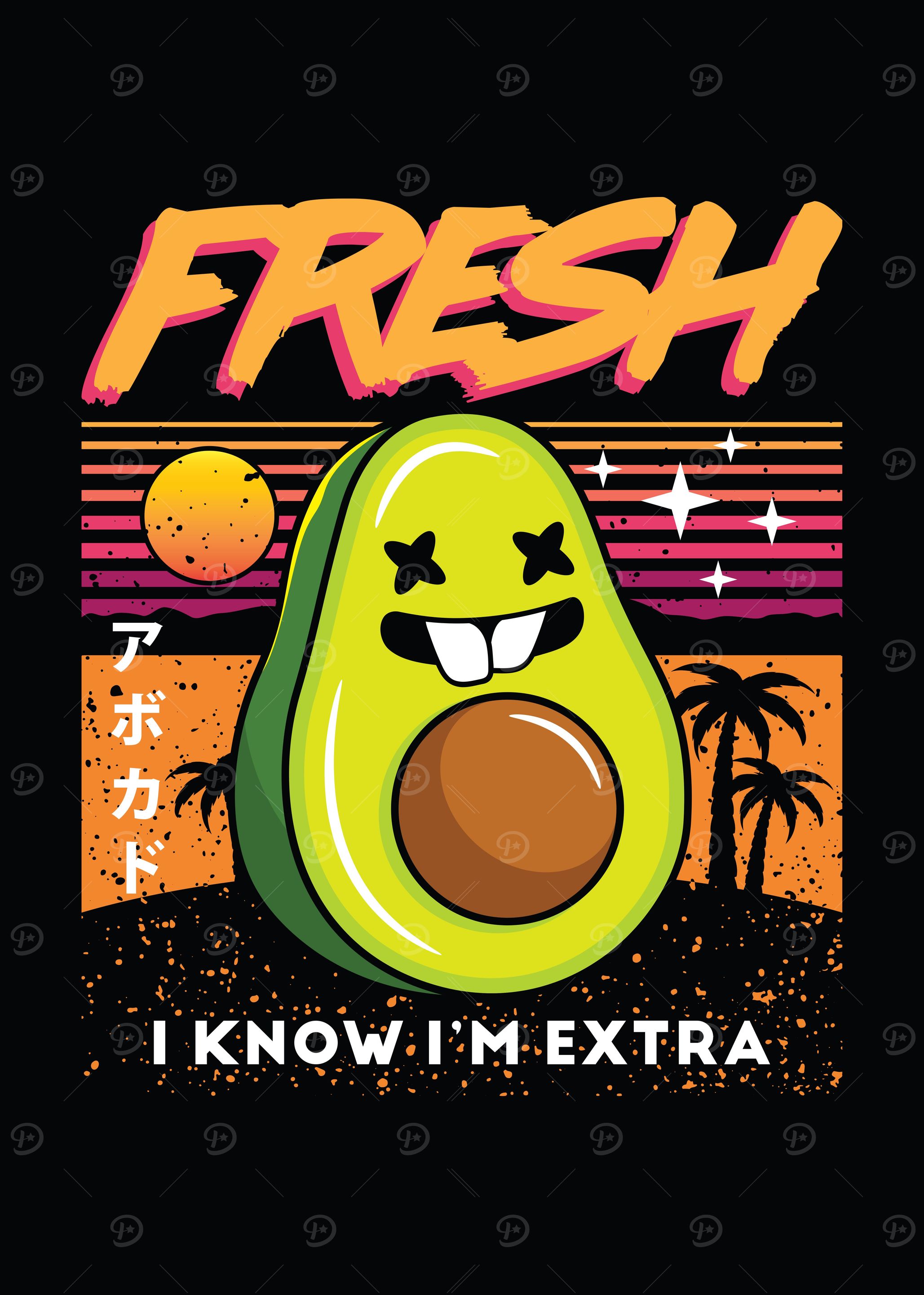 Summer Retro Avocado