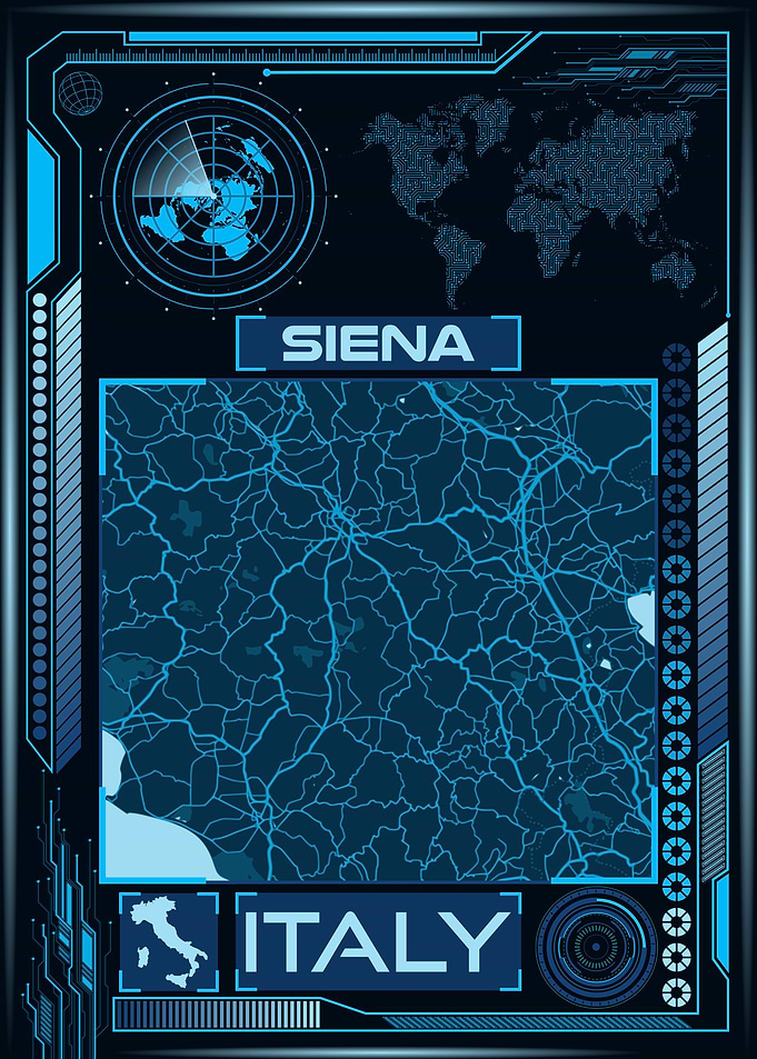 SIENA MAP ITALY