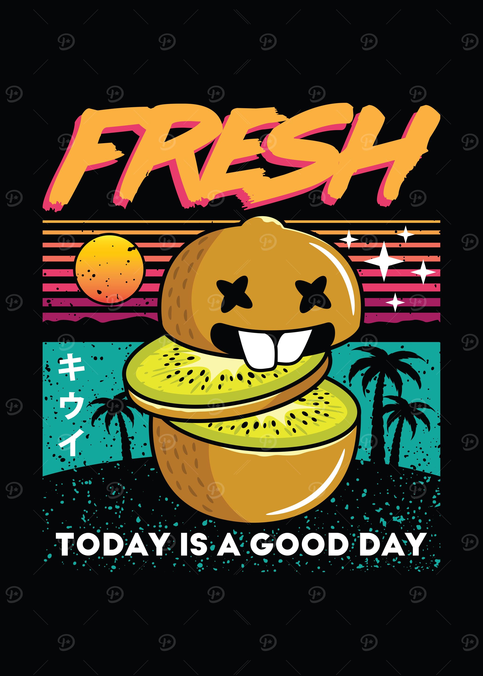 Summer Retro Kiwi