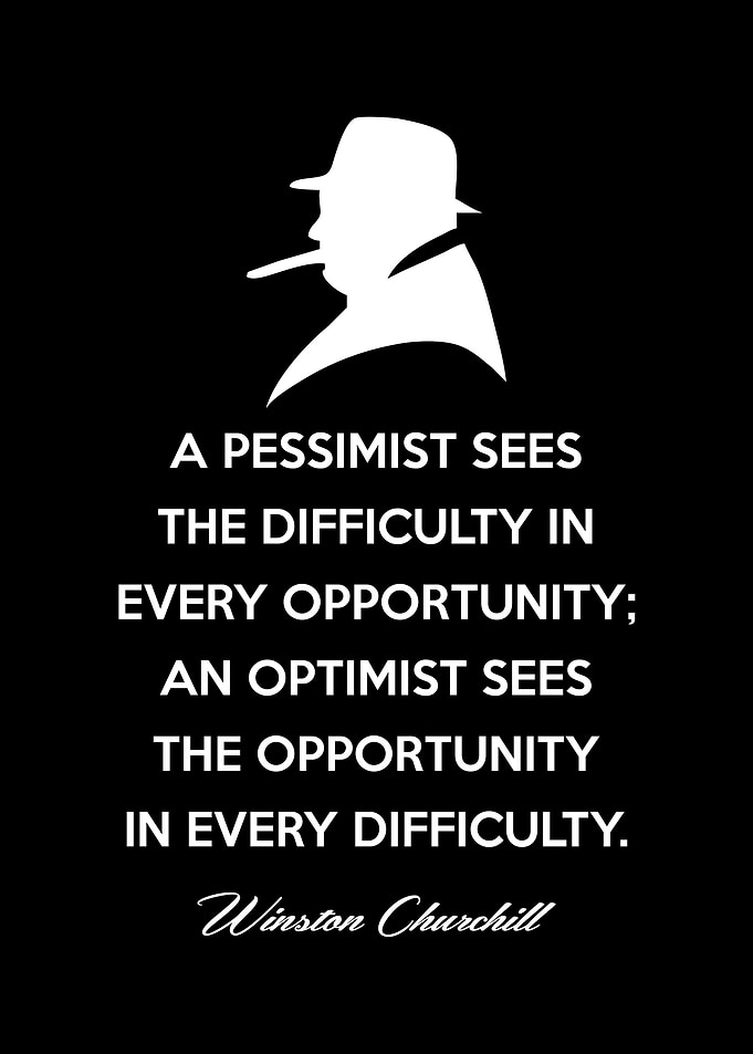 Winston Churchill Optimism