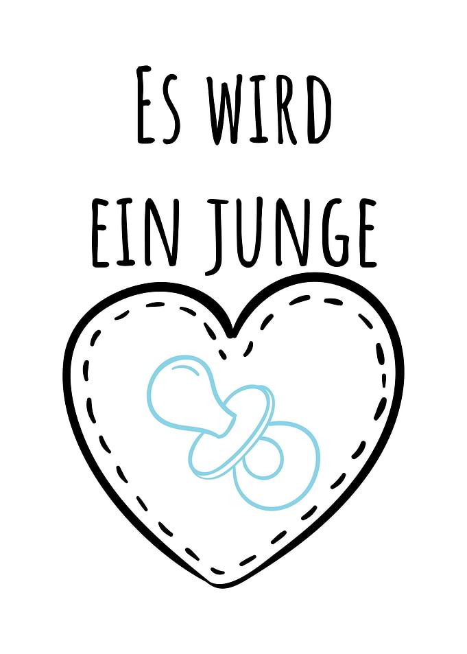 Es wird ein Junge