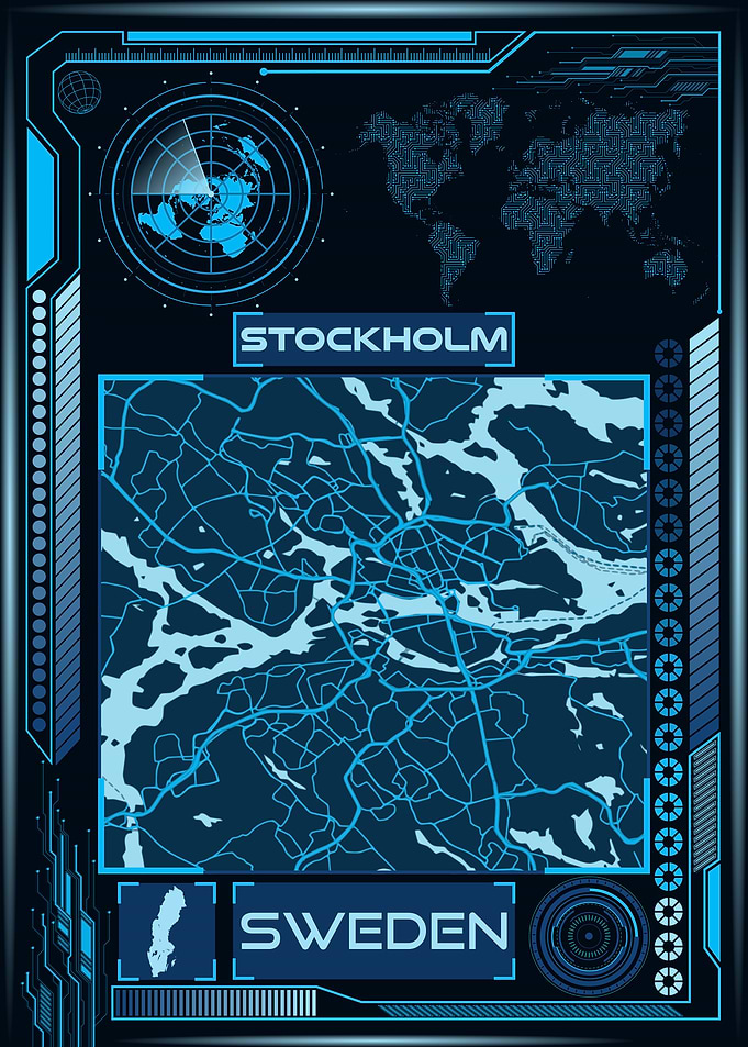 STOCKHOLM MAP SWEDEN