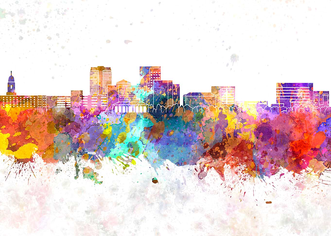 Evansville skyline