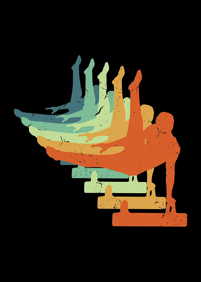 Gymnastics Cool Retro