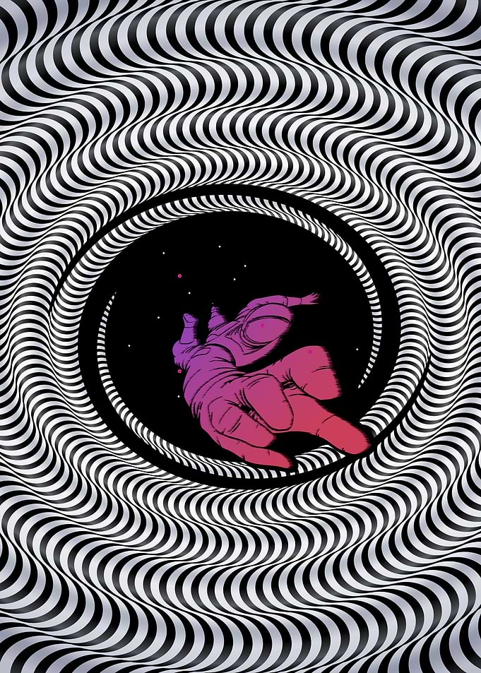 Astronaut Optical Illusion