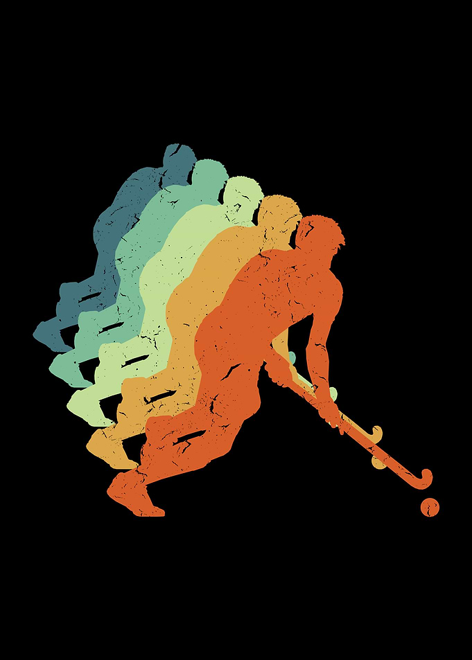 Field Hockey Cool Retro