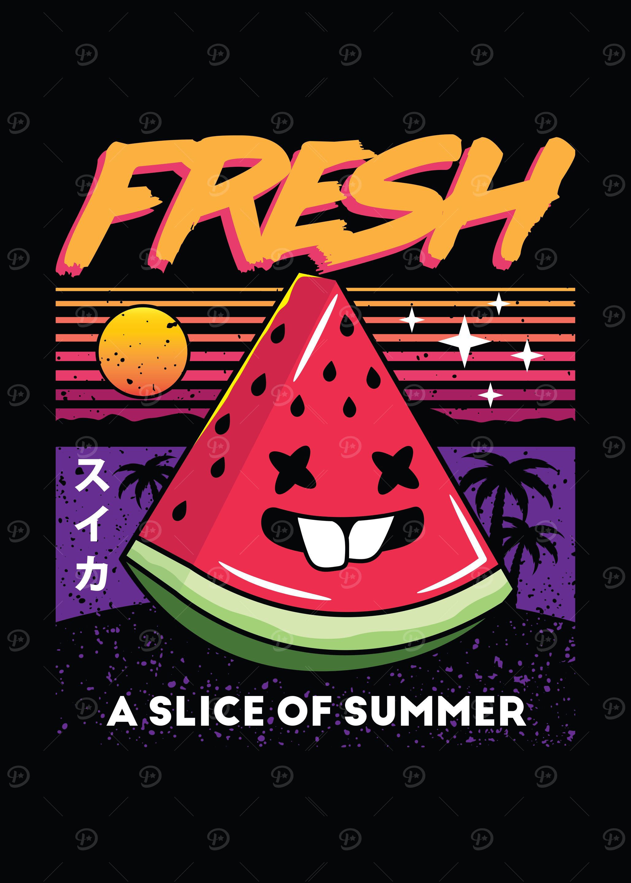 Summer Retro Watermelon