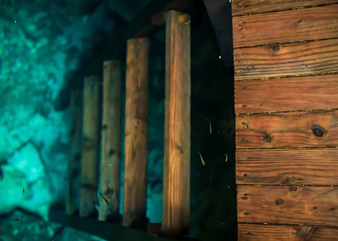 Stairs to the underwater