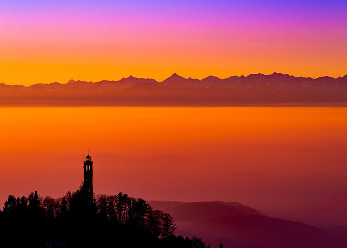 Lighthouse at Sunset