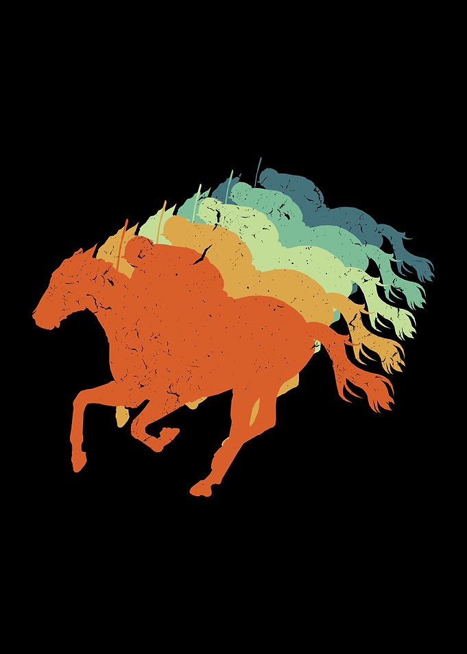 Horse Race Cool Retro