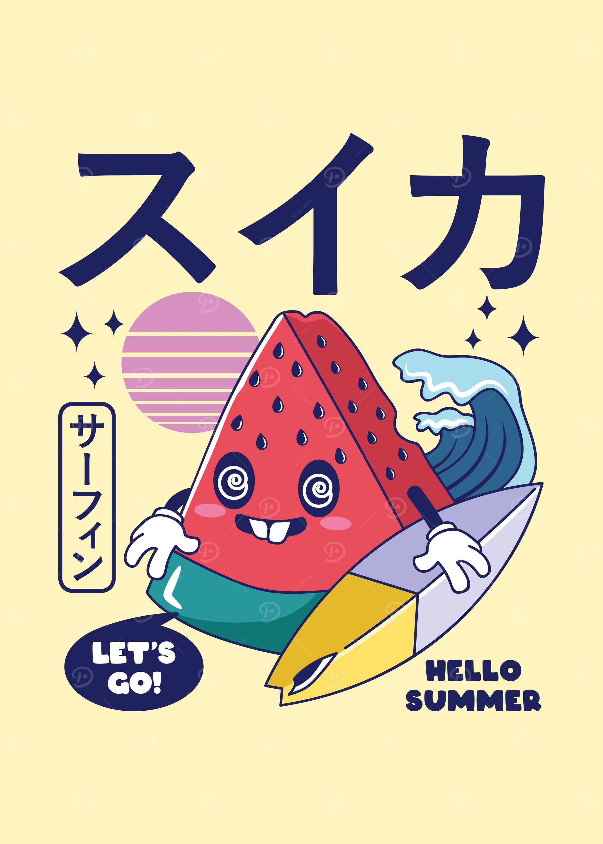 Watermelon Summer Surfing