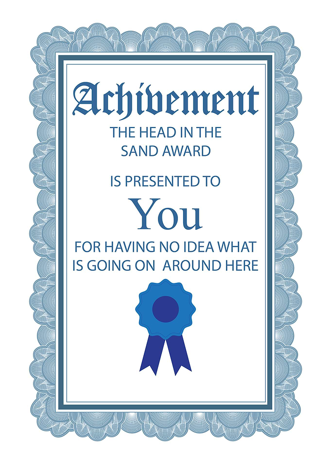 Certificate Funny Wall Art