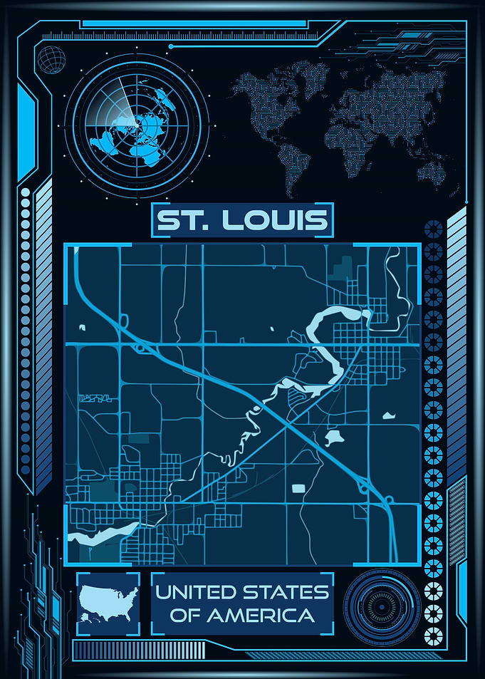 ST LOUIS MAP USA