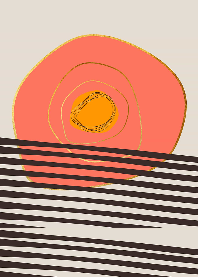 Modern Abstract Sunset 3