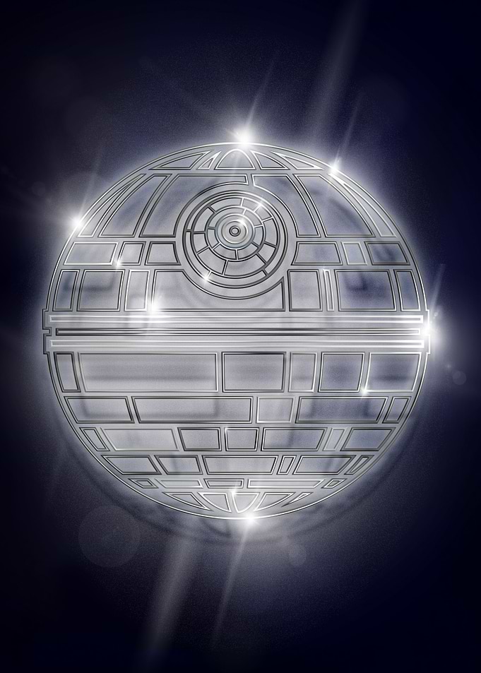 Death Star neon