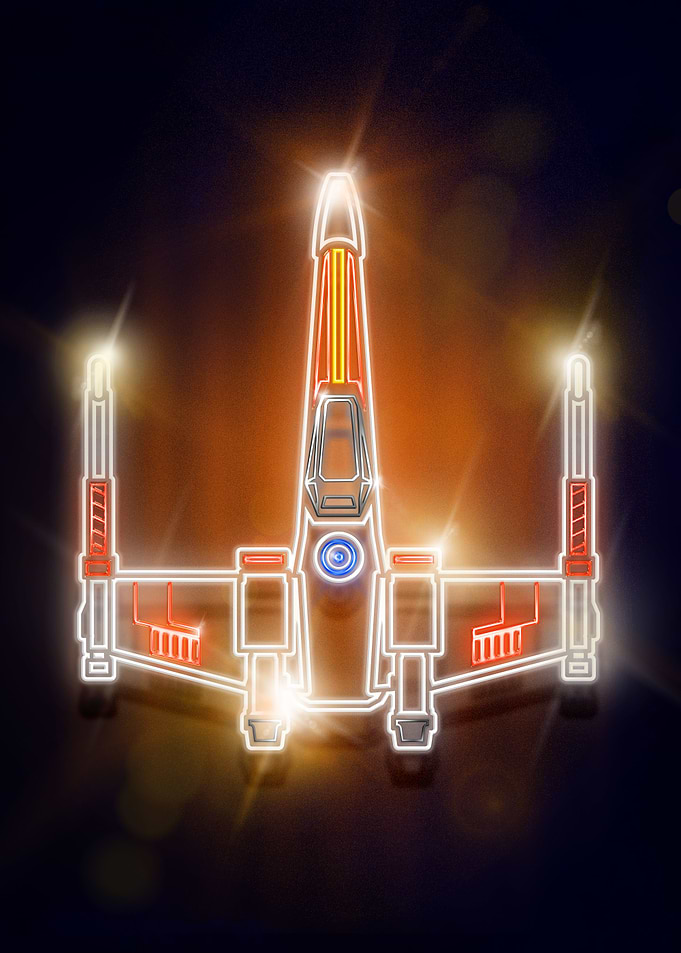 X-Wing neon