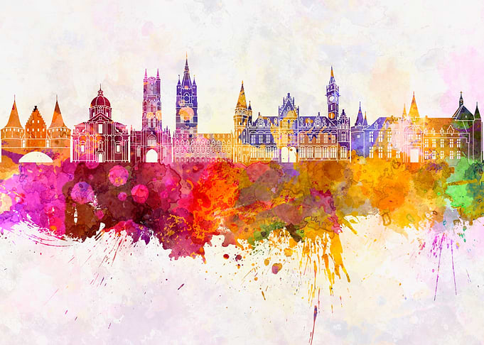 Ghent skyline