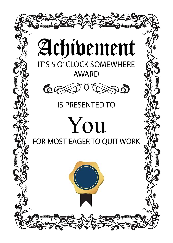 Certificate Funny Wall Art