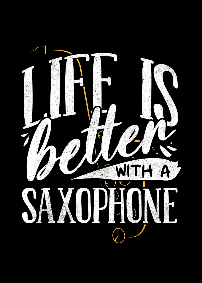 Funny Saxophonist Graphic