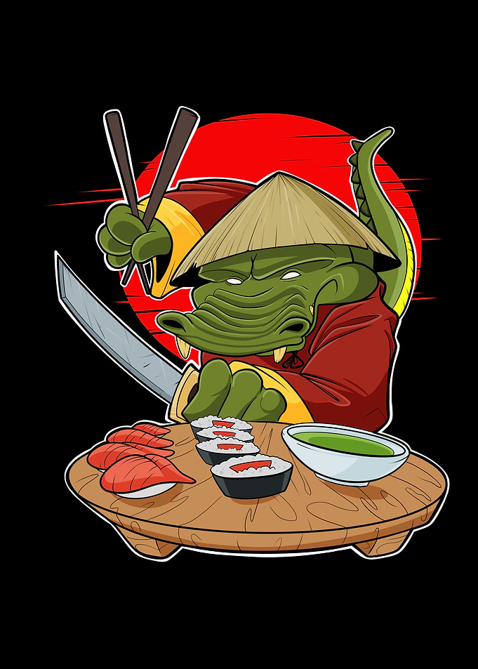 Samurai Sushi Crocodile
