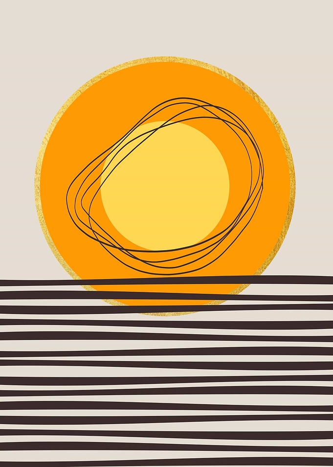 Modern Abstract Sunset 2