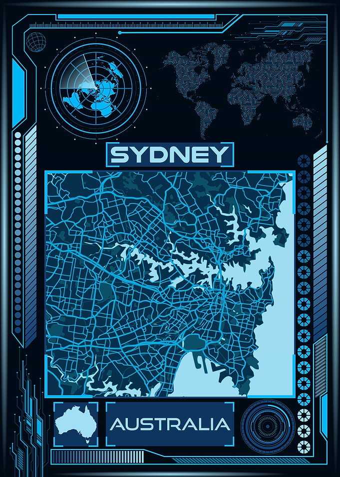 SYDNEY MAP AUSTRALIA