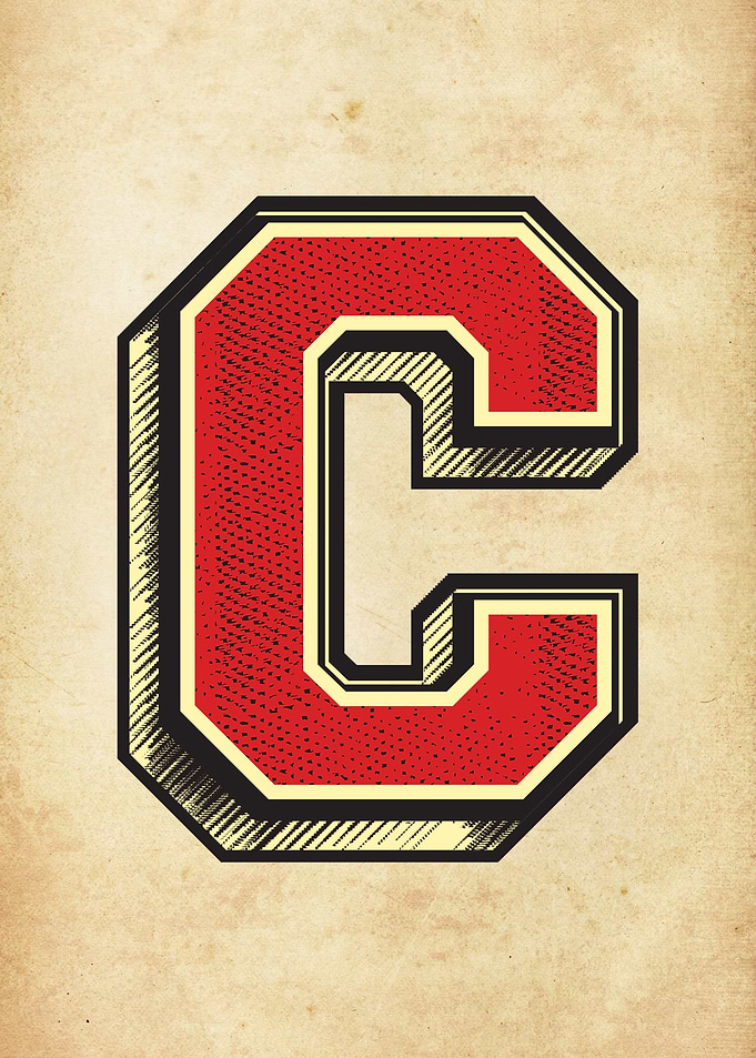 Vintage Letter C