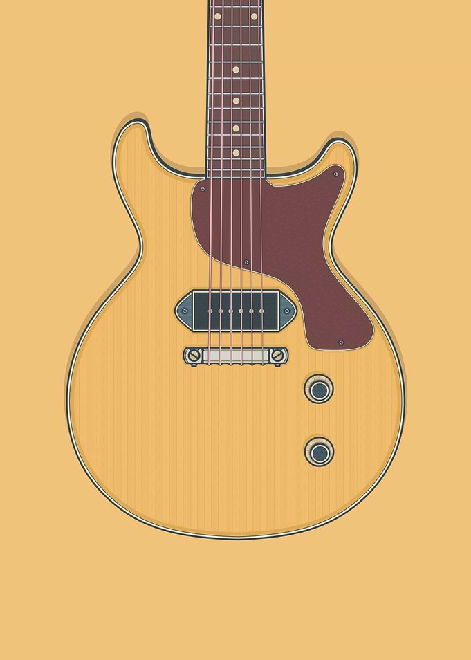 Yellow Junior DC Guitar