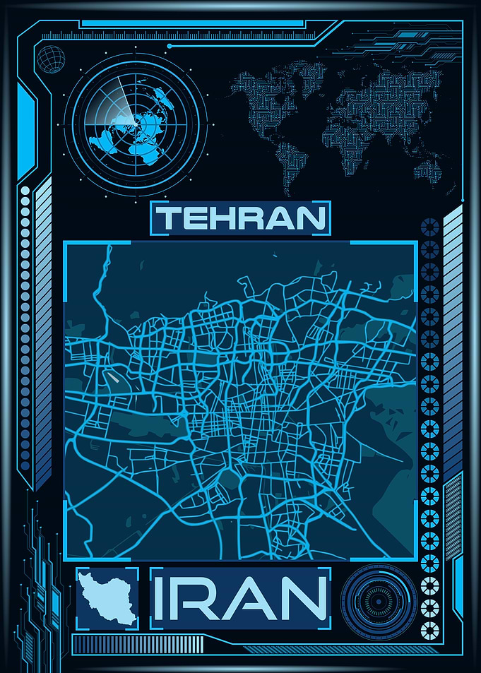 TEHRAN MAP IRAN
