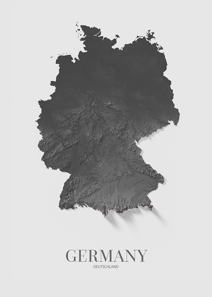 Germany Relief Map