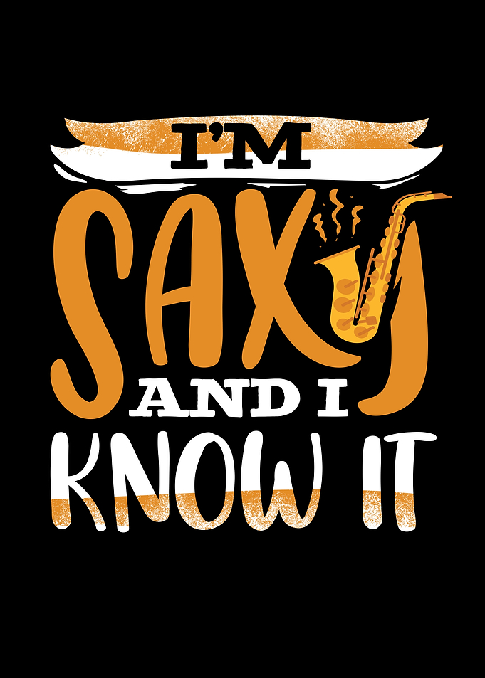 Funny Saxophonist Graphic