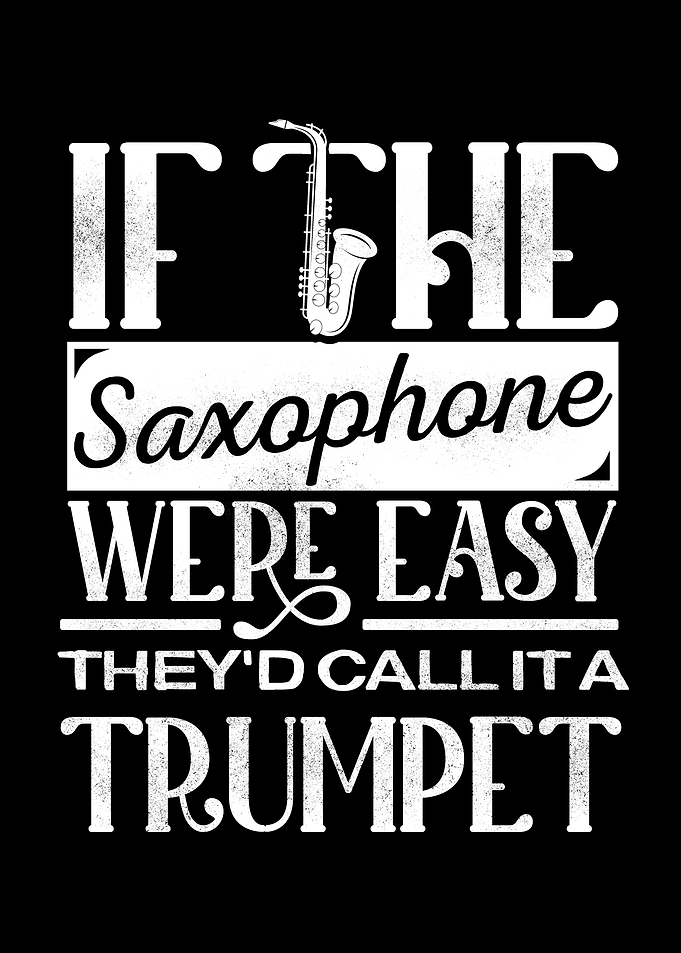 Funny Saxophonist Graphic
