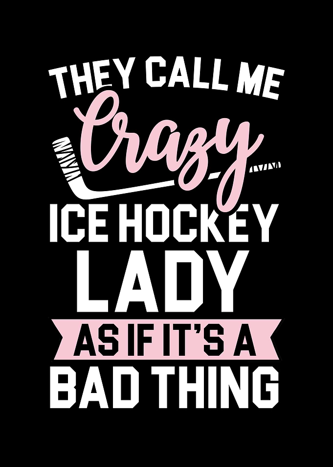 Crazy Ice Hockey Lady