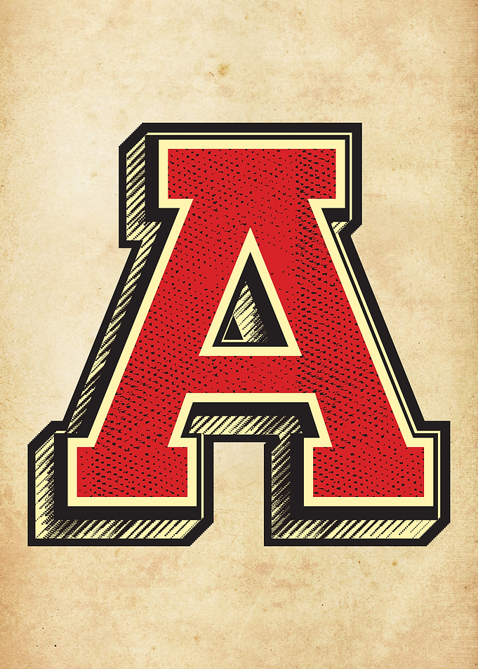 Vintage Letter A