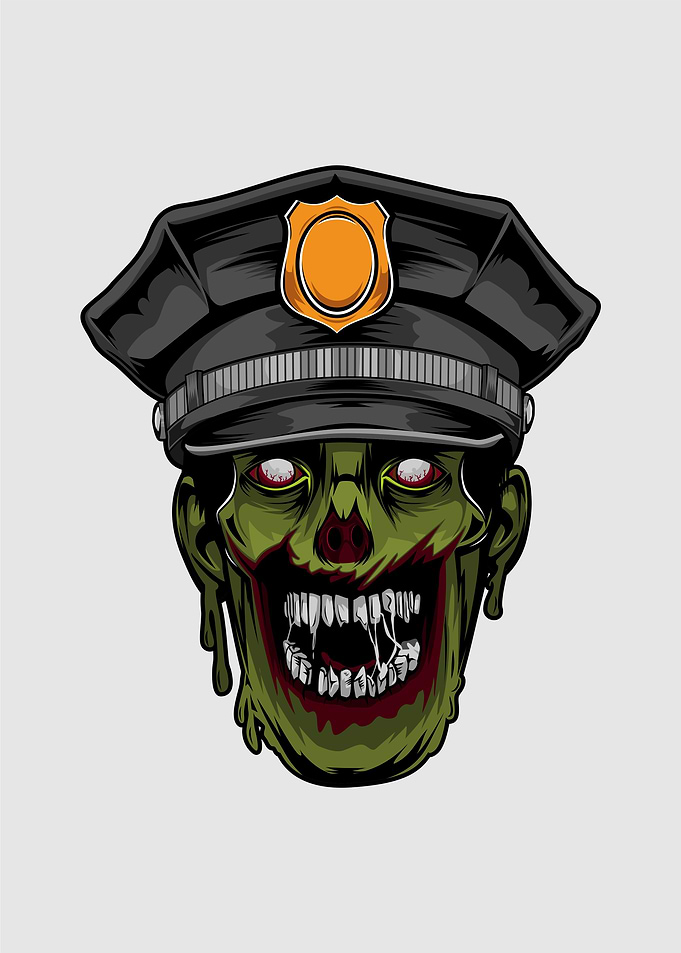 head police zombie