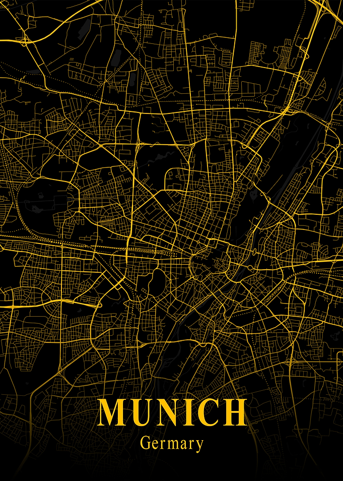 MUNICH GOLD CITY MAP
