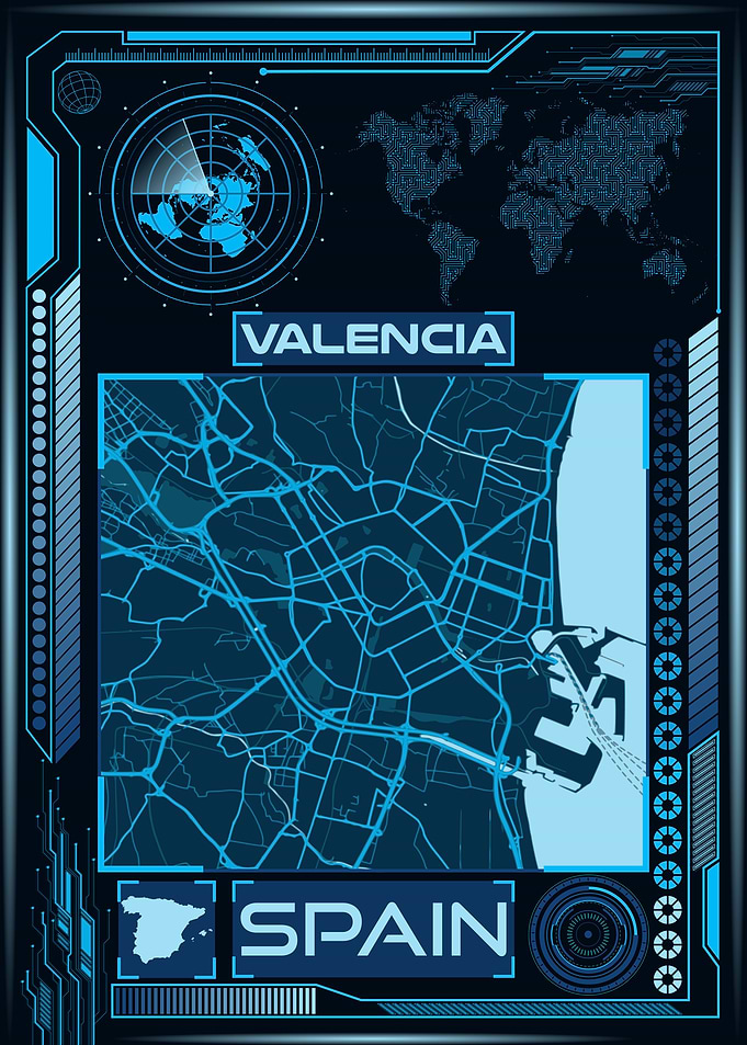 VALENCIA MAP SPAIN