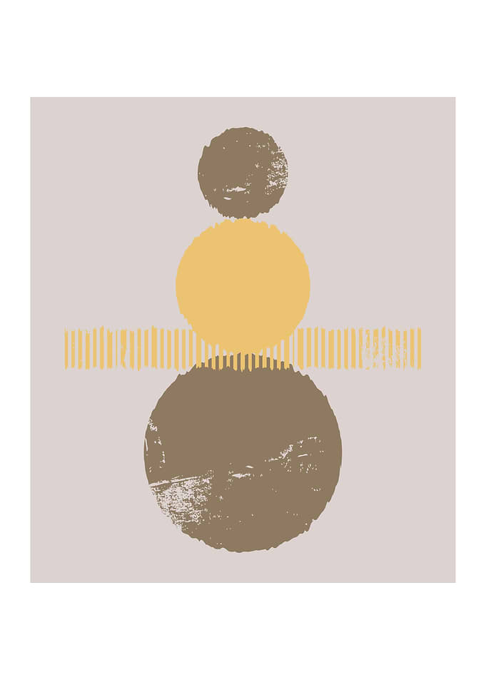 Geometric shape modern art