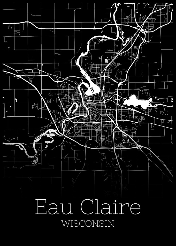 Eau Claire Wisconsin map