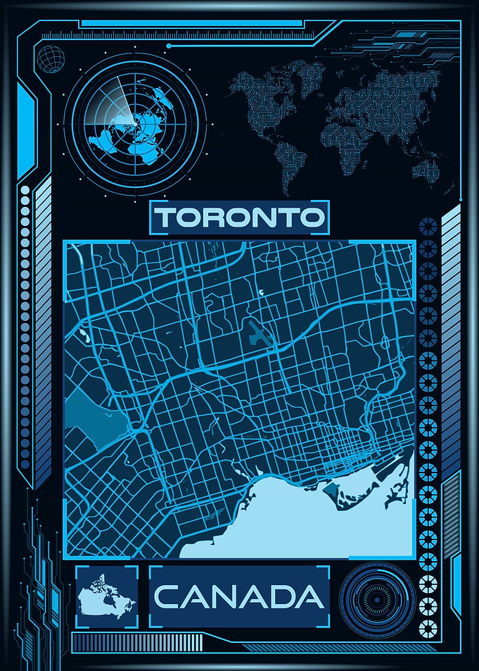 TORONTO MAP CANADA