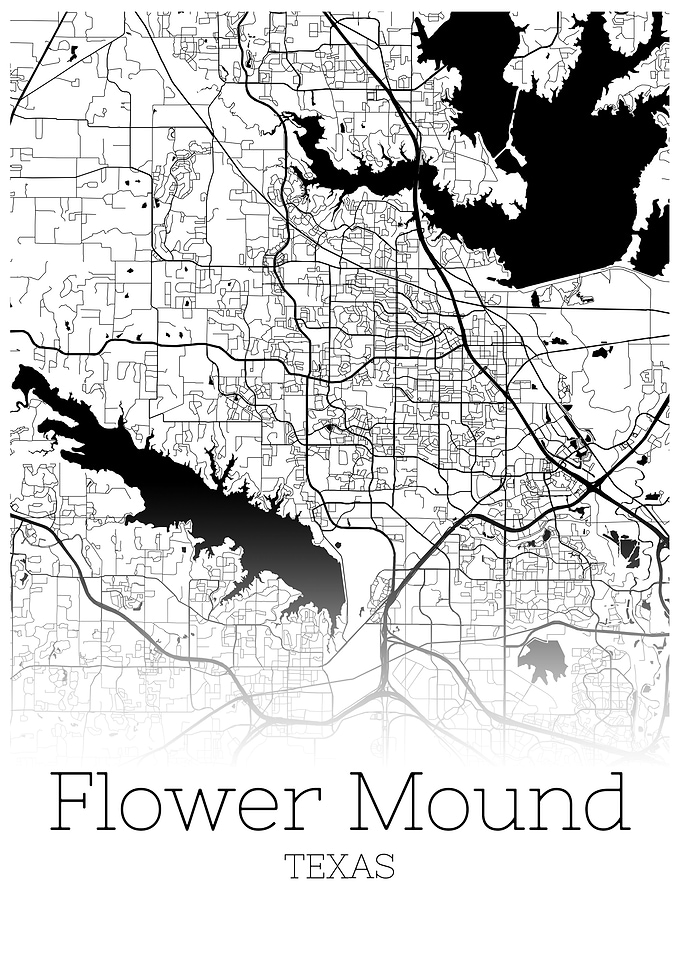 Flower Mound Texas map