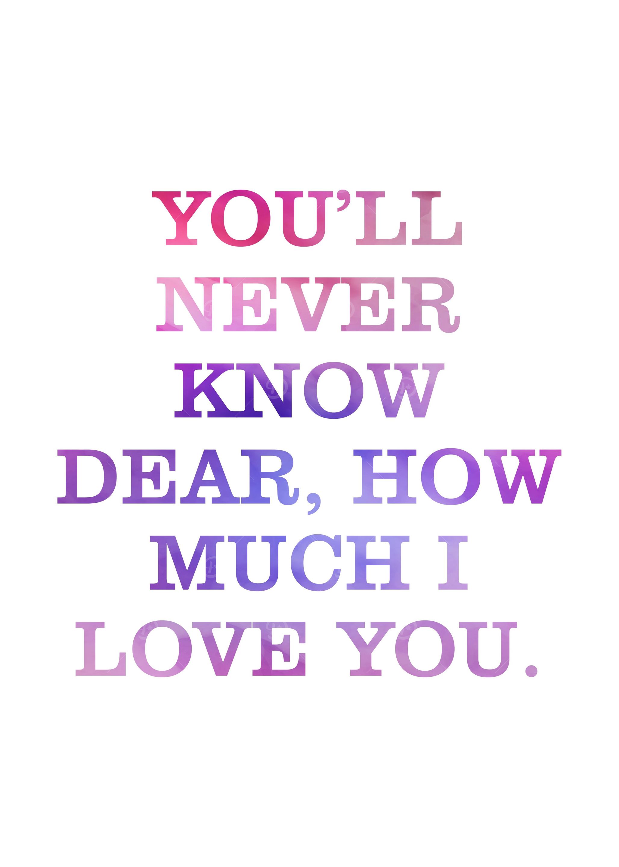 YOULL NEVER KNOW