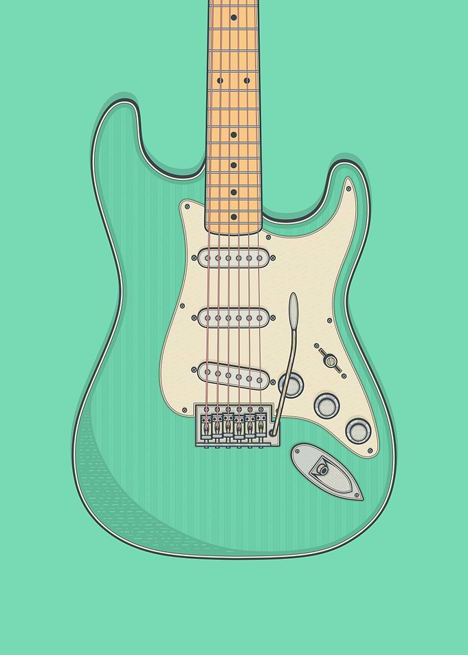 Sea Foam Green Strat