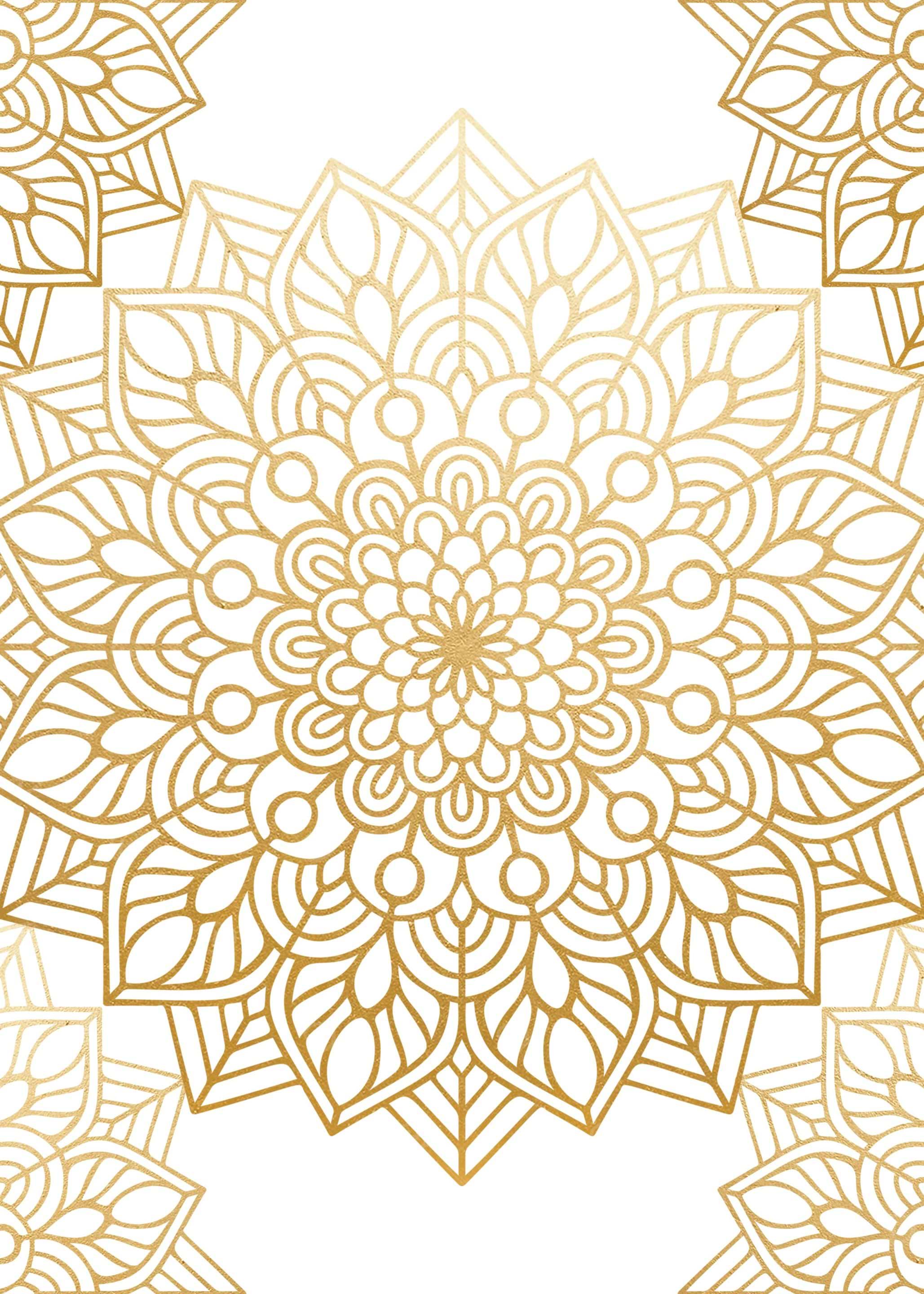 Golden Mandala Pattern