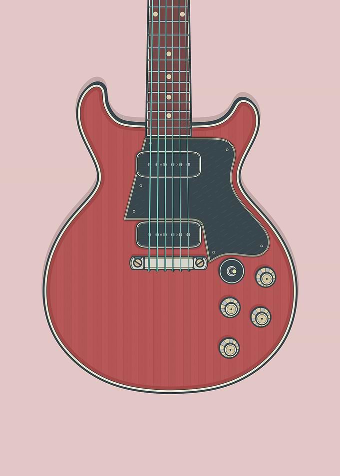 Cherry Red DC Guitar