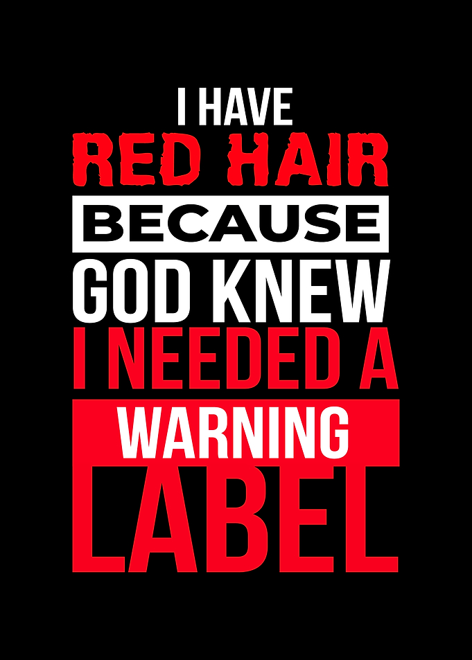 Redhead Warning Label Mc1r