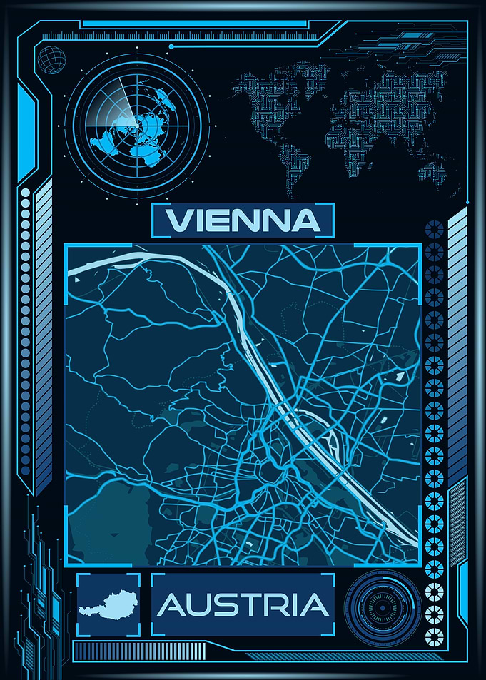 VIENNA MAP AUSTRIA