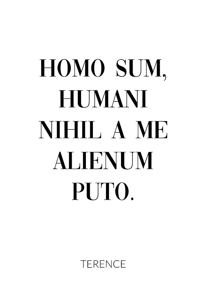 Latin Quote Terence Human