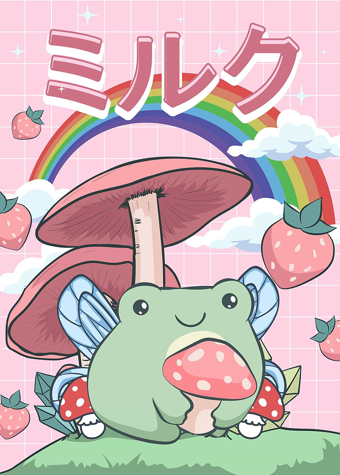 Cottagecore Fairy Frog