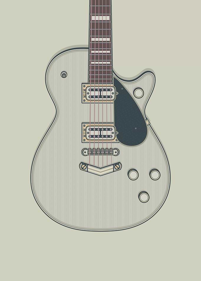 Silver Jet Guitar